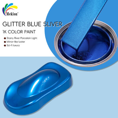 Pintura acrílica de reparação de automóveis Glitter Blue Silver 1K - Fornecimento em massa profissional