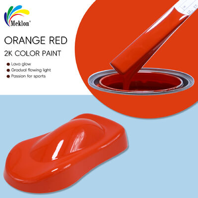 Alta cobertura & UV Resistente a intempéries 223 Laranja Vermelho 1K Solid Auto Refinish Amarelo Base Vermelha Verniz de reparação de automóveis