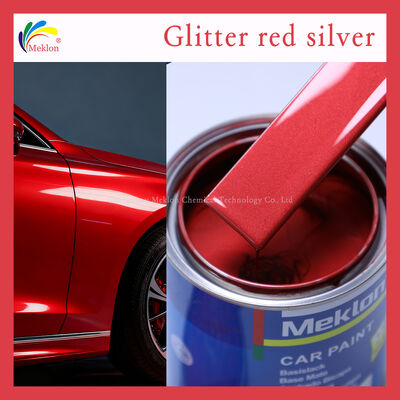Refinish Car Paint tinta automotiva profissional projetada para aplicação e excelente adesão em vários painéis da carroceria do carro X09 Glitter Red Silver