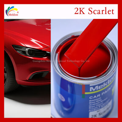 Premium Scarlet 2K Car Body Coating UV Fade Resistant Factory Direct Car Repair Paint