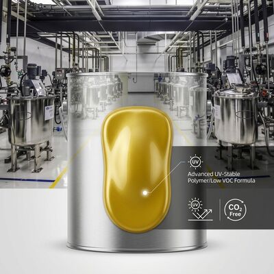 Pintura de reparação de automóveis com baixo COV Cristal de pérola amarelo Pintura de automóvel resistente aos raios UV Fornecedor