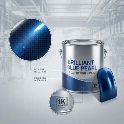 Tinta de retoque automotivo Azul Pérola Brilhante Alto Brilho Com Suprimentos Automotivos Fabricantes chineses fornecem tinta automotiva de alta qualidade e durável diretamente