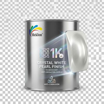 Cristal branco 1K pintura de carro basecoat anti-oxidação material acrílico e anti-corrosão