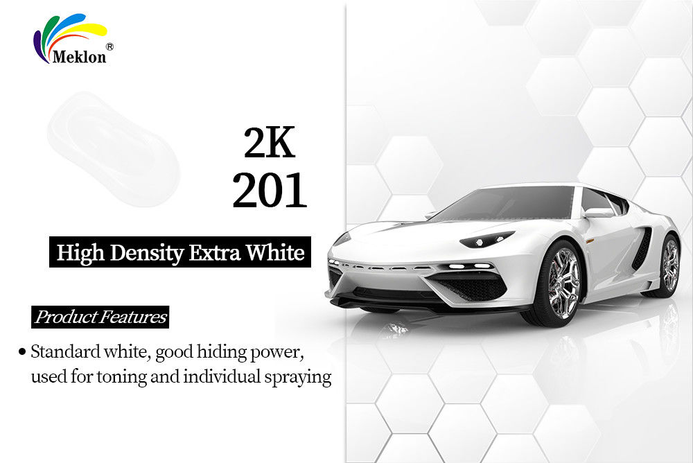 Alta densidade Extra Branco Acrílico Colorido Refinagem de Carro Pintura Automotiva