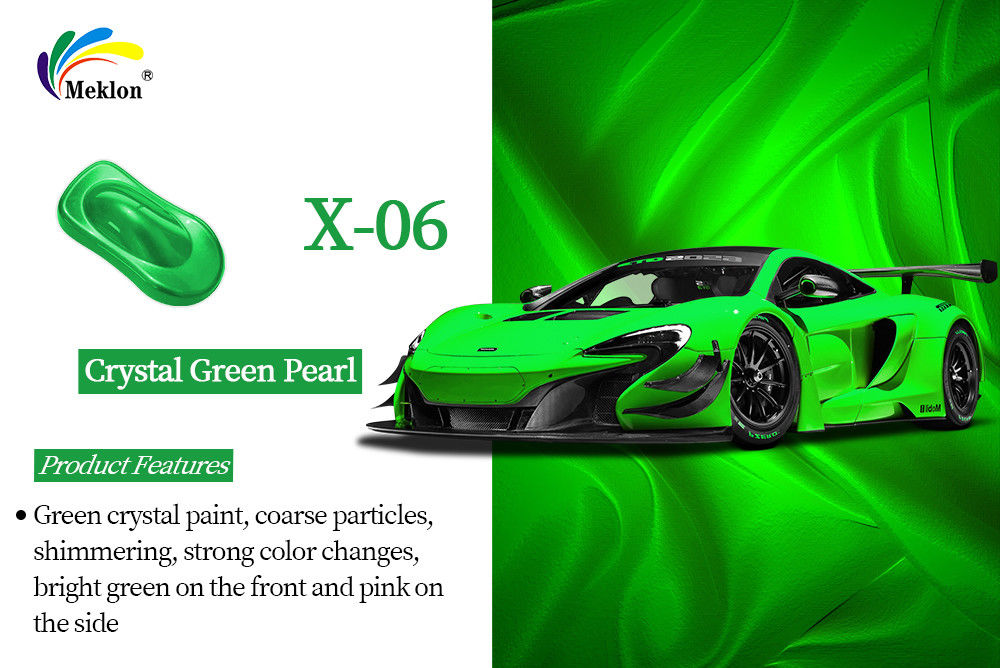 Tinta Perolada Verde Cristal para Carros, com Alto Desempenho e Brilho, Impermeável e Resistente a Riscos