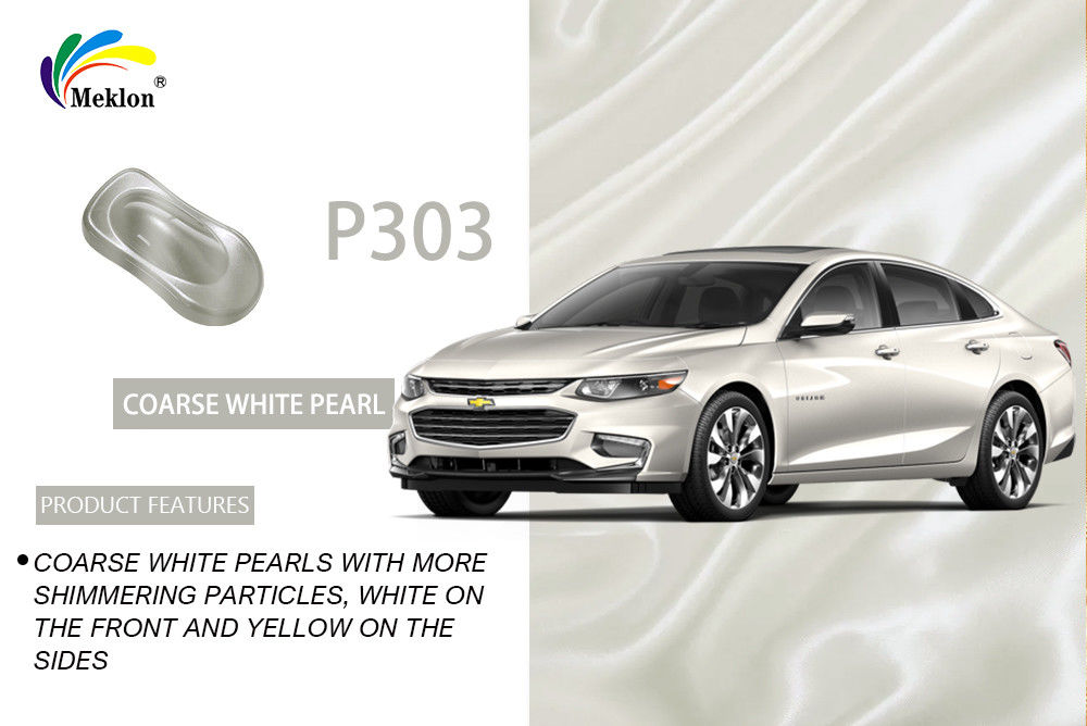 1K Anti-UV Refinish Car Paint Grosso Branco Perla Cor Brilhante Exterior