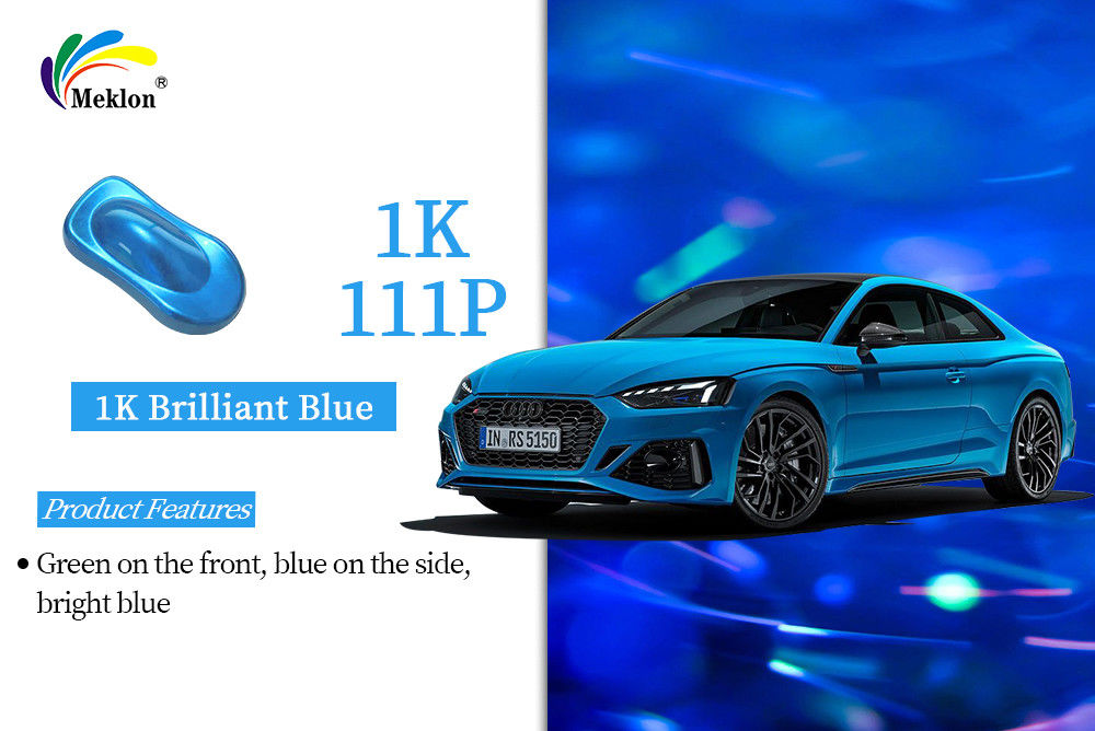 1K Brilliant Blue revestimento de carroceria de automóveis pintura de automóveis resistente à ferrugem secagem rápida 1K pintura metálica