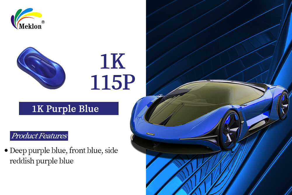 Anti-desbotamento Alto brilho 1K Roxo Azul Metallic Base Coat Color Auto Paint