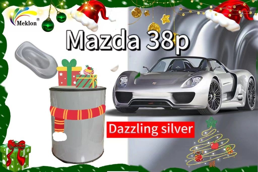 38P Pintura de automóvel de acabamento prateado brilhante com efeito deslumbrante para revestimento de automóveis Mazda
