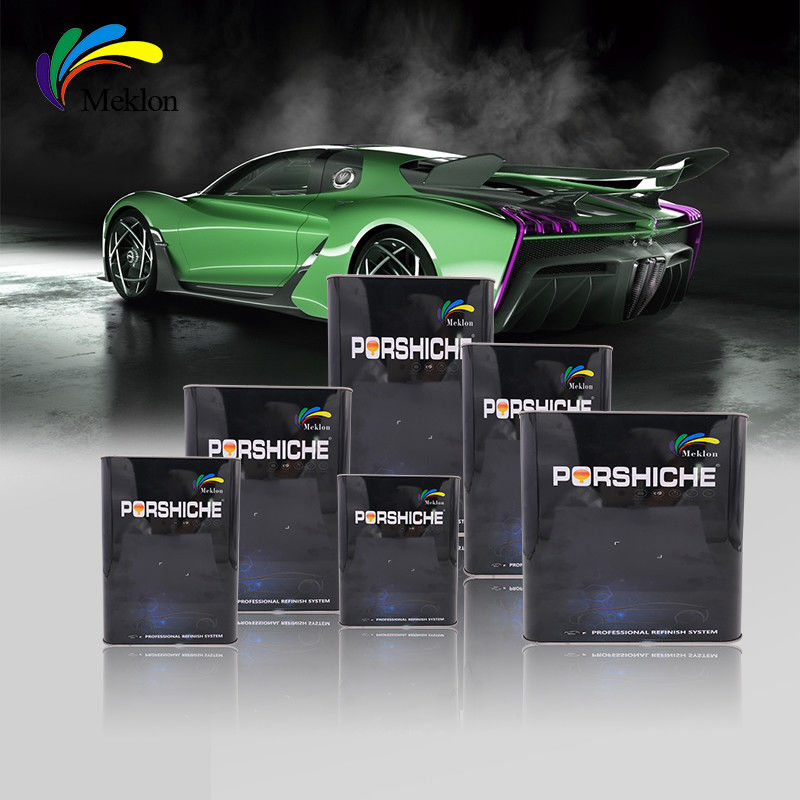Aparência da pintura automotiva com acabamento verde, com tinta automotiva resistente ao desgaste e a arranhões