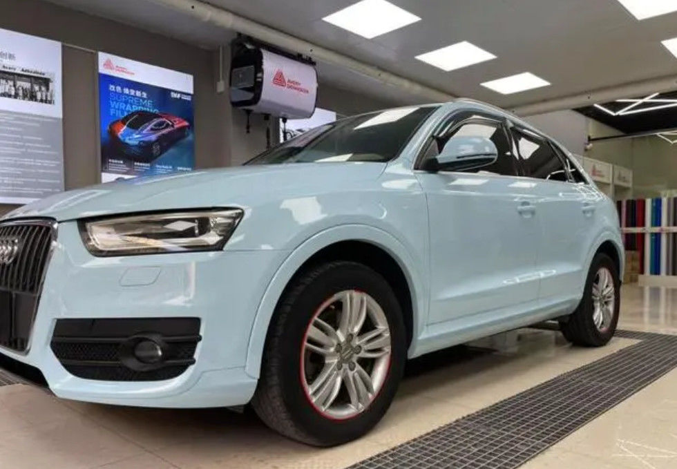 Pintura de carro misturada pronta para o Audi LX5D Glacier Blue com pelagem de cor combinada