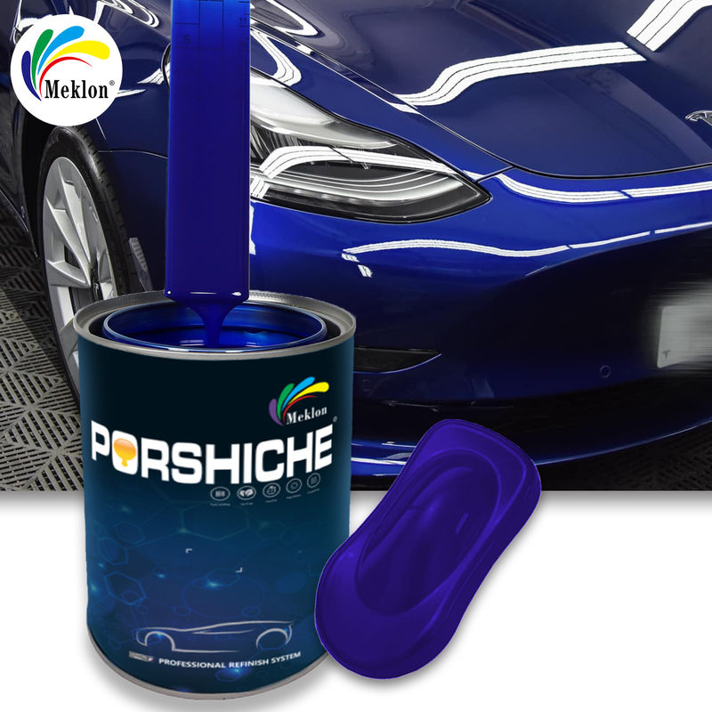 Pintura de carro acrílica fácil de lixar verde-oliva PU poliuretano pintura de pulverização de carro para reparações de acabamento de automóveis