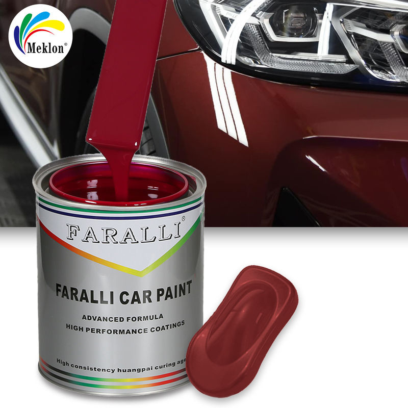 Atacado Vermelho Alto Desempenho Automóvel Auto Refinish Repair Coating Car Paint Cooper Powder Car Paint Drying Time 2-3 Hours