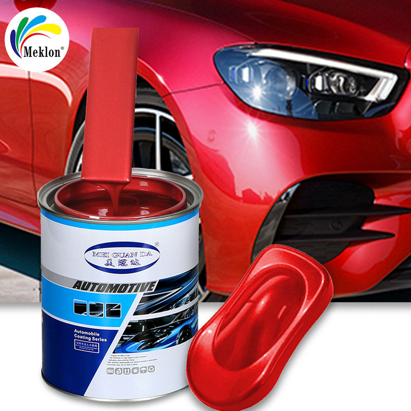 1K Red Car Refinish Paint Equipes independentes de P & D e produção com gráficos de Masterbatch e cartões de cores