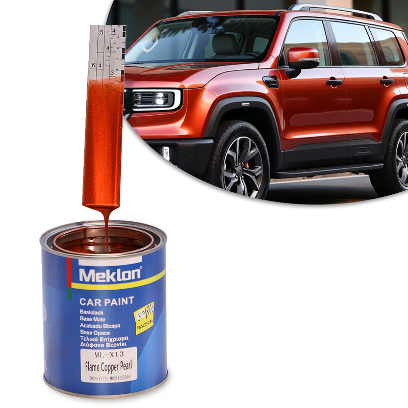 Automóvel 1K Flame Copper Pearl Acrylic Liquid Coating Easy Application Car Paint Mixing System Factory Wholesale Price for