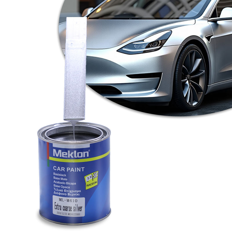 1K Extra Grossa Pintura de Carro Prata Alta Sólida Auto Refinar Alta Brilhante Camada Luminosa Para Barco Pintura Poliéster Epóxi