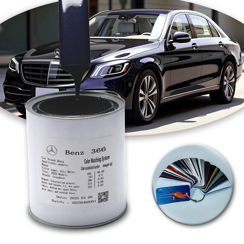 Tinta Acrílica Automotiva Premium 1K Azul Pérola para Mercedes-Benz DB366 Fórmula Ecológica à Base de Água​
