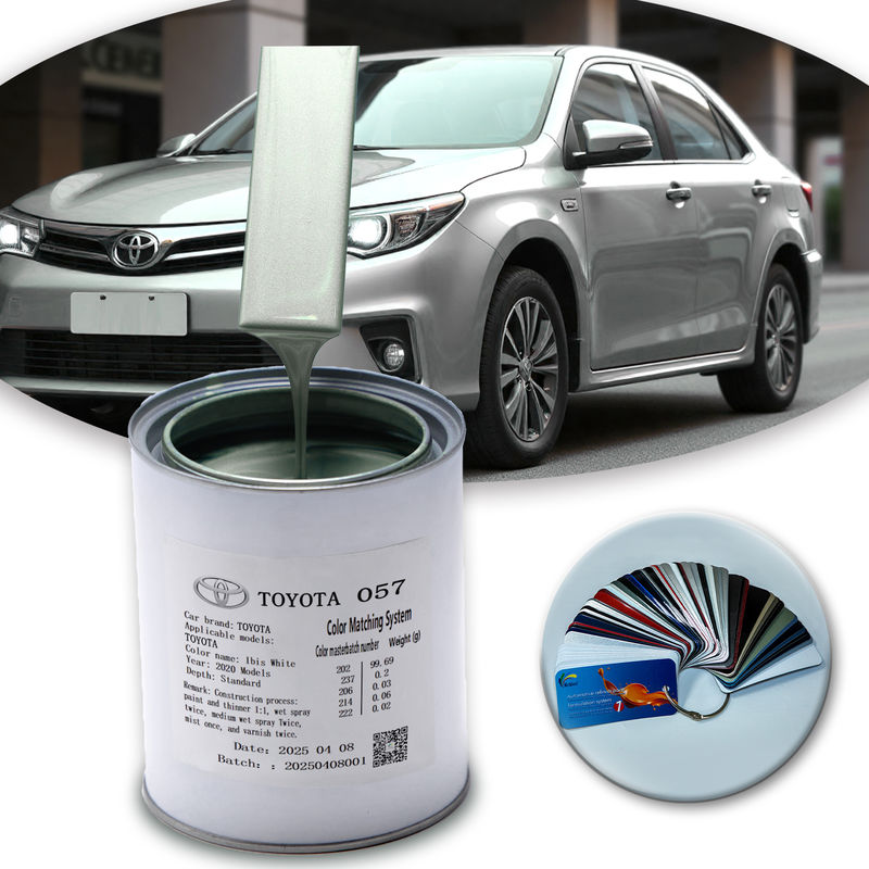 Toyota 057 1k White Pearl Acrylic Car Paint Factory Fornecimento direto com fórmula aquosa ecológica de secagem rápida