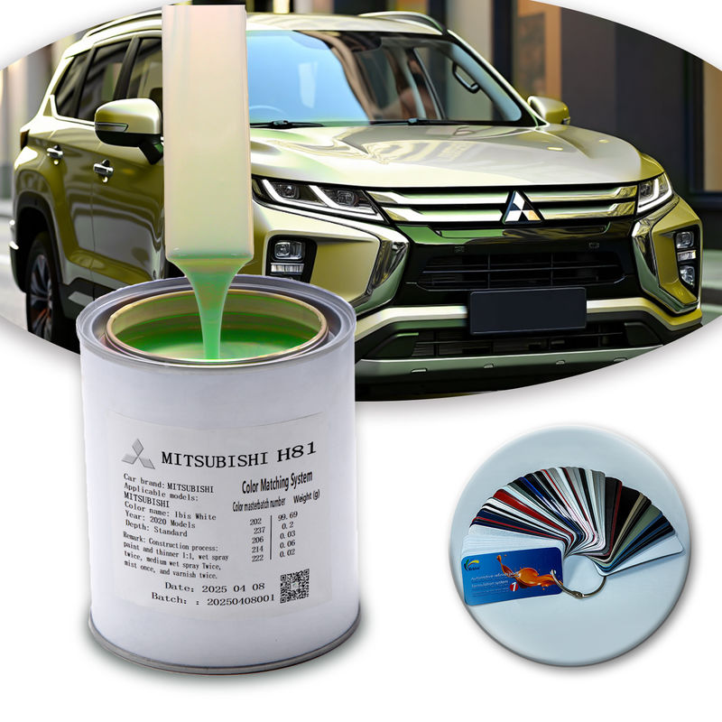 Tecnologia de acrílico 1K Refinar pintura de carro para altas temperaturas e ambientes secos com efeito de ouro de champanhe
