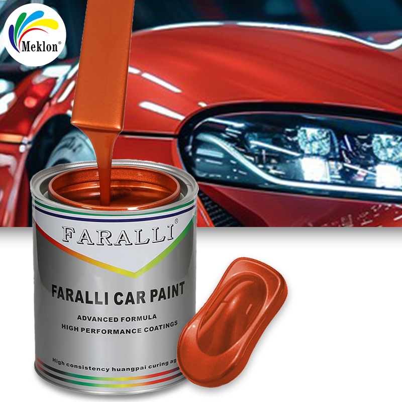 Venda Direta do Fabricante de Tinta para Reparação Automotiva Laranja Vermelho de Alta Qualidade e Custo-Benefício