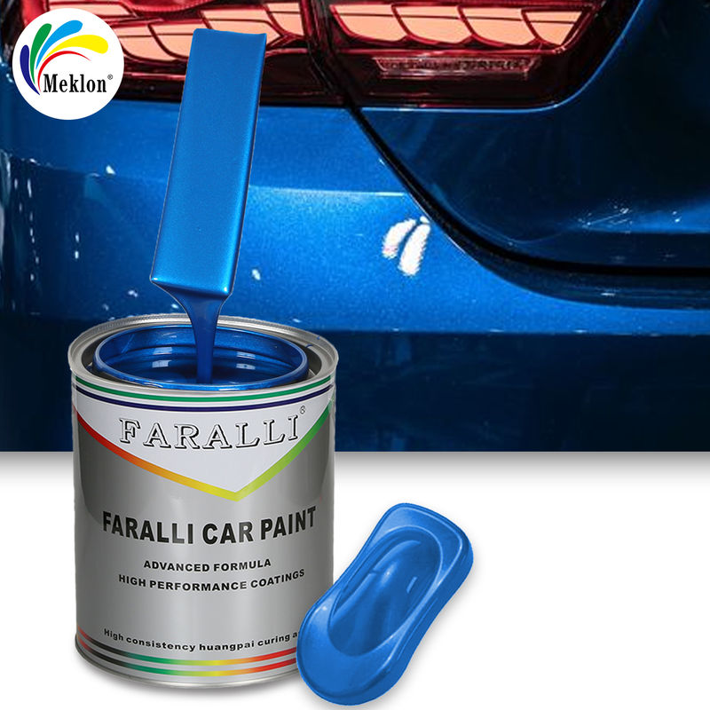 Pintura de reparação de automóveis azul brilhante resistente ao desgaste e UV