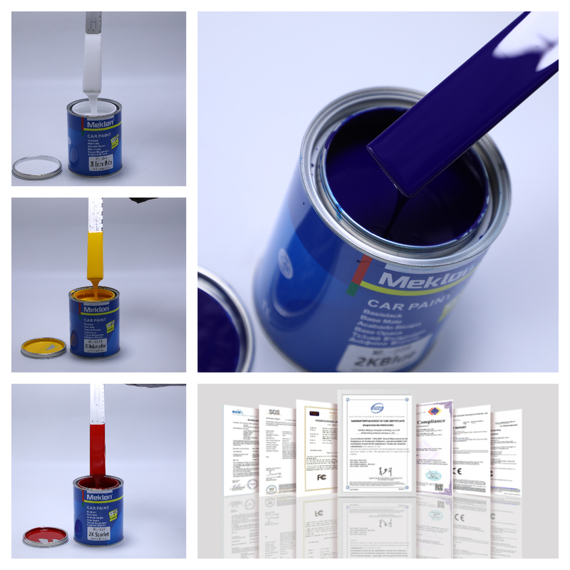 Desempenho de nível industrial e revestimento de alto brilho resistente a lascas para resultados superiores Tinta azul para carro