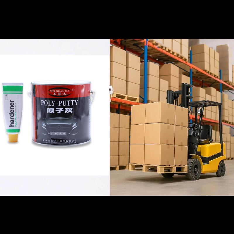 Revestimento de alto desempenho Polipropileno 1k Poliéster Preenchimento de detalhe de carro de polipropileno Reparação de corpo de polipropileno