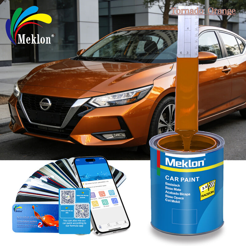 Tornado Orange Refinish Car Paint Para Dongfeng Nissan Sylphy Vibrante E Durável Finish