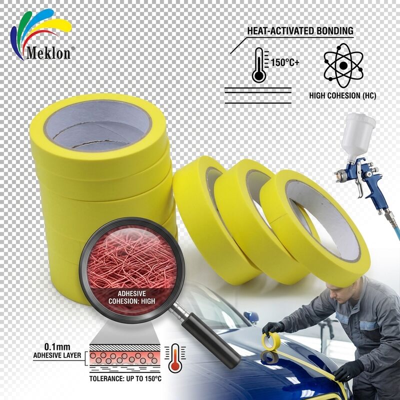 Banda adesiva multifuncional de alta temperatura e viscosidade para pintura a vapor de automóveis 008, 009