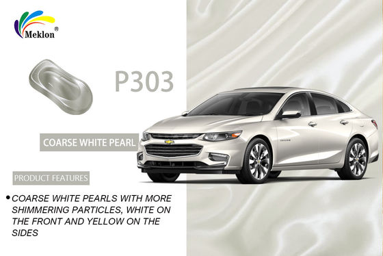 1K Anti-UV Refinish Car Paint Grosso Branco Perla Cor Brilhante Exterior