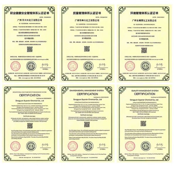 China Guangzhou Meklon Chemical Technology Co., Ltd. Certificações