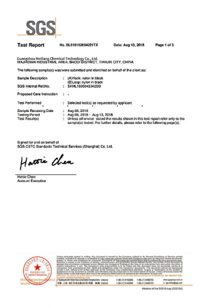 China Guangzhou Meklon Chemical Technology Co., Ltd. Certificações