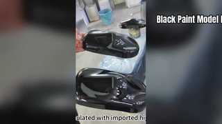 Exibição de efeito de modelo de tinta preta