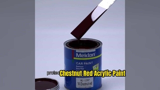 Acabamento retrô de pintura de carro vermelho castanho