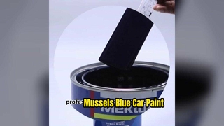 Acabamento OE de pintura de carro azul mexilhões