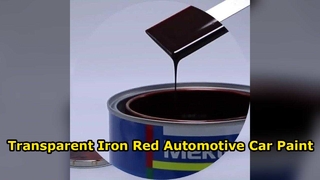 Revestimento automotivo vermelho de ferro transparente para repintura de automóveis e pintura para reparo de automóveis
