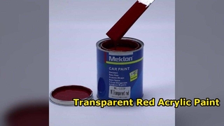 Tinta vermelha transparente para carro de alto brilho